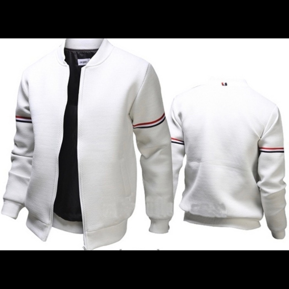 White Letterman Style Jacket